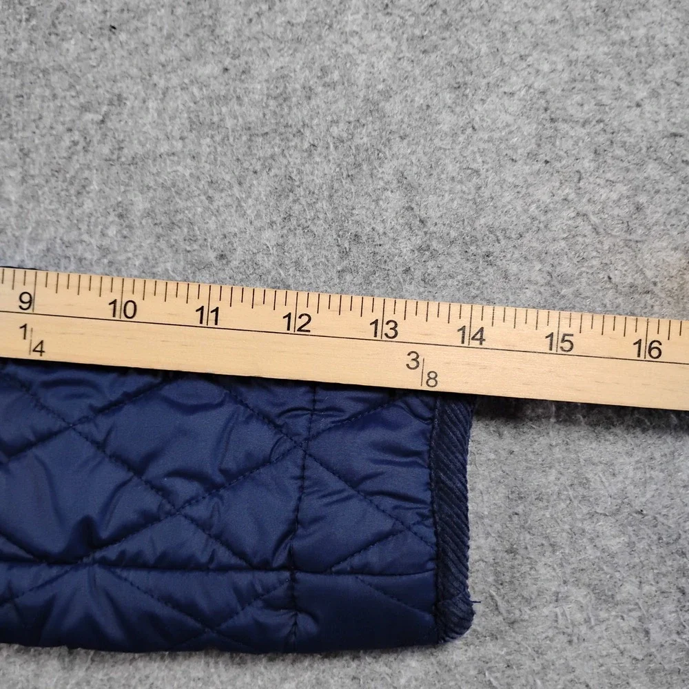 Polo Ralph Lauren Kids Quilted Barn Jacket Toddler 3T Navy Blue Corduroy Trim